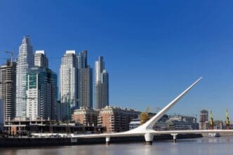 Puerto Madero, touristic destination in Buenos Aires, Argentina