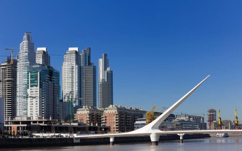 Puerto Madero, touristic destination in Buenos Aires, Argentina