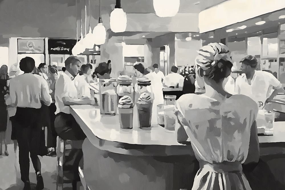 Restaurant Illustration Concept