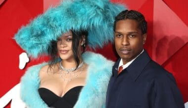 Rihanna and A$AP Rocky attend The Fashion Awards 2024 at the Royal Albert Hall in London, England