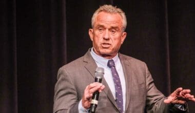 Robert F. Kennedy Jr. discusses immigration issues after the premiere of Midnight at the Border in Beverly Hills, Calif., on Aug. 3, 2023