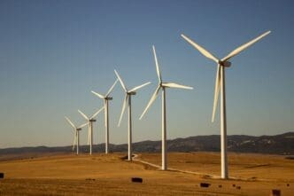 Scenic View featuring Windmills