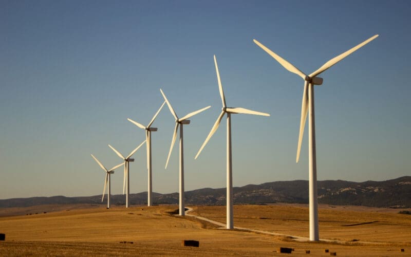 Scenic View featuring Windmills