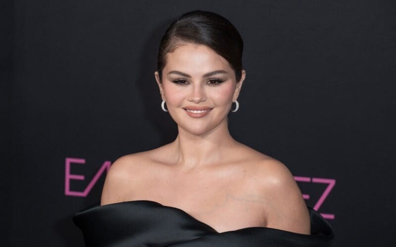 Selena Gomez at the premiere for Emilia Perez at the Egyptian Theatre