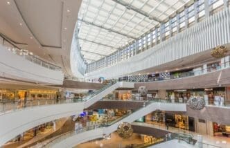 Spacious Contemporary Indoor Shopping Mall