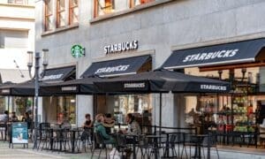 Starbucks branch in the centre of Turin city in Piedmont, Italy