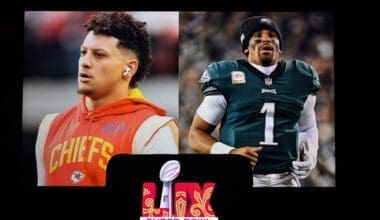 Super Bowl LIX, the 59th Super Bowl, Kansas City Chiefs vs. Philadelphia Eagles at Caesars Superdome Stadium in New Orleans on Feb 09,2025