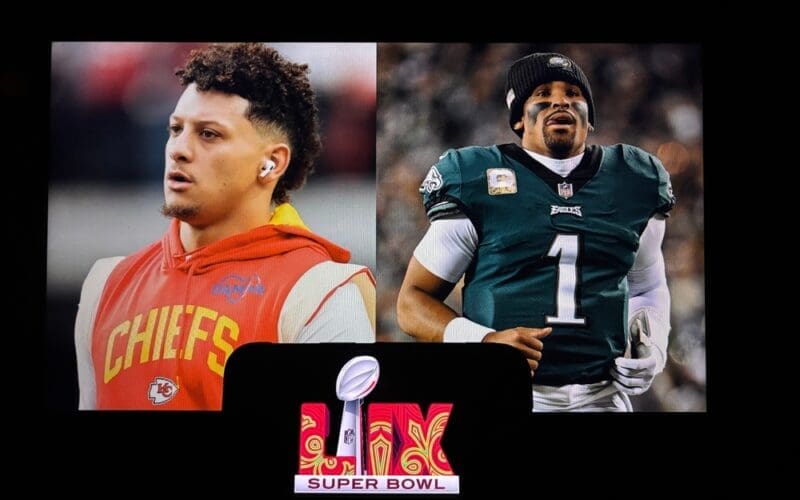 Super Bowl LIX, the 59th Super Bowl, Kansas City Chiefs vs. Philadelphia Eagles at Caesars Superdome Stadium in New Orleans on Feb 09,2025