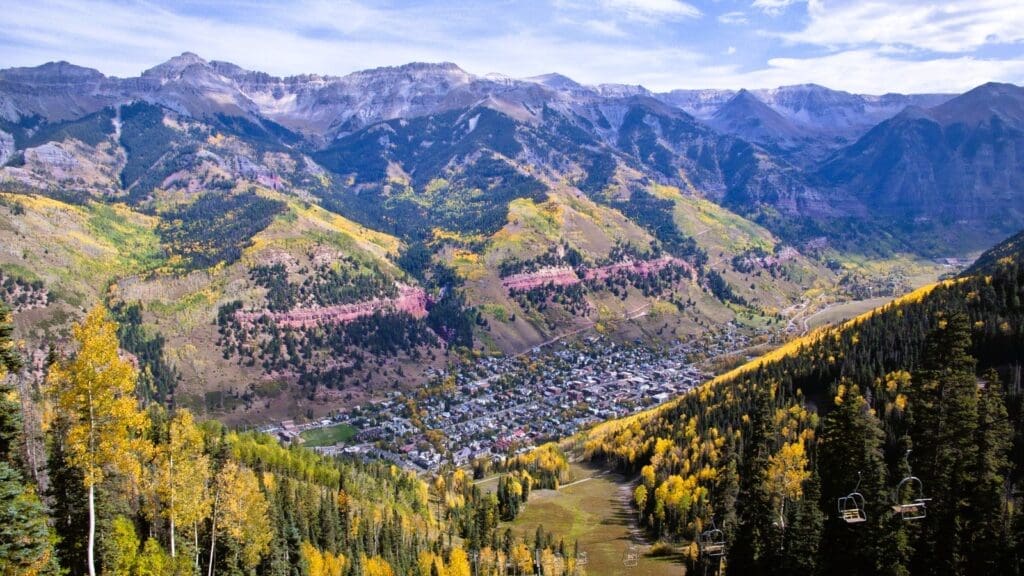 Telluride from the ski hill