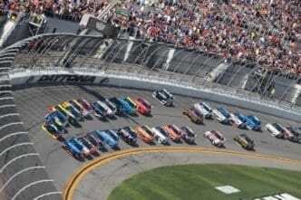 The Monster Energy NASCAR Cup Series teams take to the track for the Daytona 500 at Daytona International Speedway in Daytona Beach, Florida