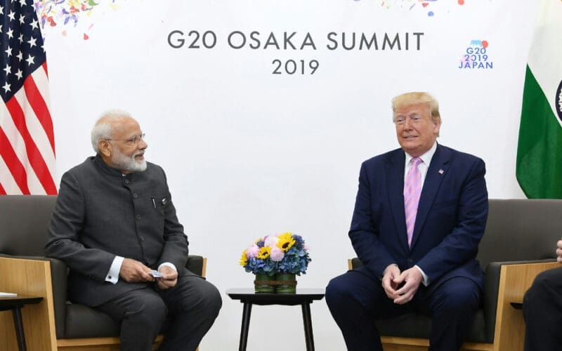 The Prime Minister, Shri Narendra Modi meeting the President of United States of America (USA), Mr. Donald Trump, on the sidelines of the G-20 Summit, in Osaka, Japan on June 28, 2019