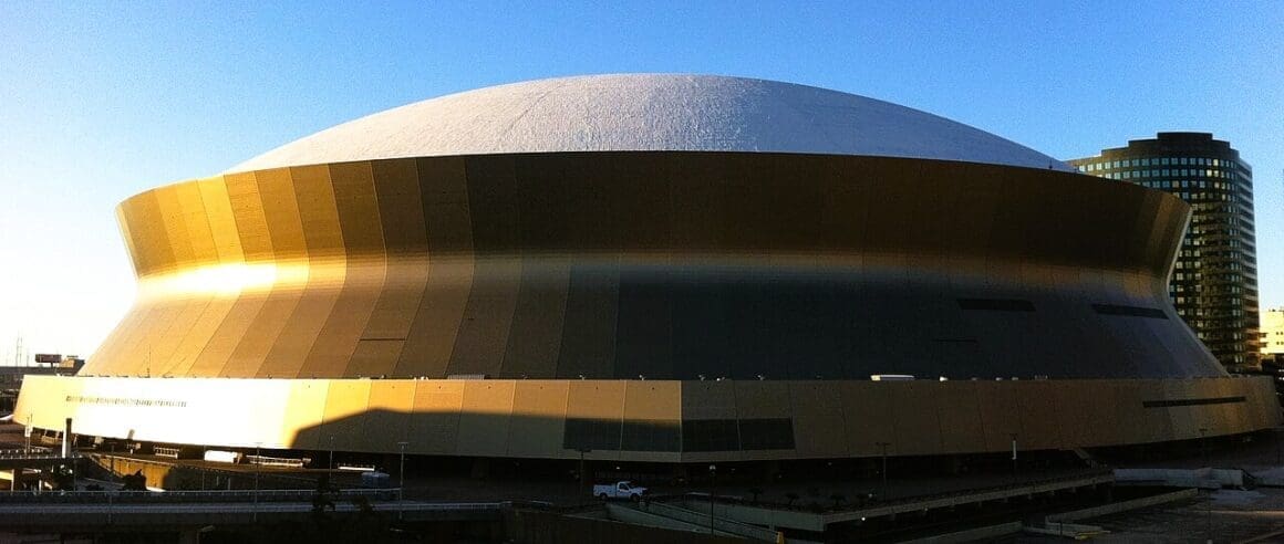 The Superdome has been the home of the Saints since 1975. Photo by Nwill21 - Own work, CC BY-SA 3.0, via Wikimedia Commons