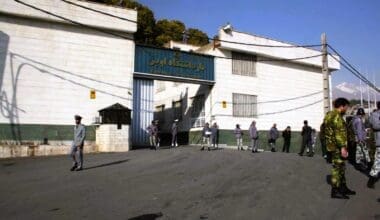 The entrance to Evin Prison, established in 1972