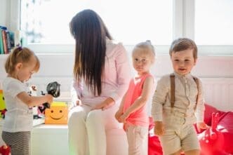 Three kids in daycare