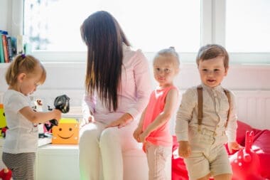 Three kids in daycare