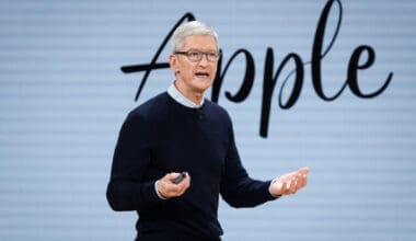 Tim Cook, Chief Executive Officer of Apple Inc., speaks during the launch event for the iPad 6 at Lane Technical College Prep High School in Chicago, Illinois, U.S., March 27, 2018