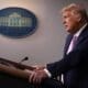 U.S. President Donald Trump holds a news conference in the Brady Press Briefing Room at the White House August 19, 2020 in Washington, DC