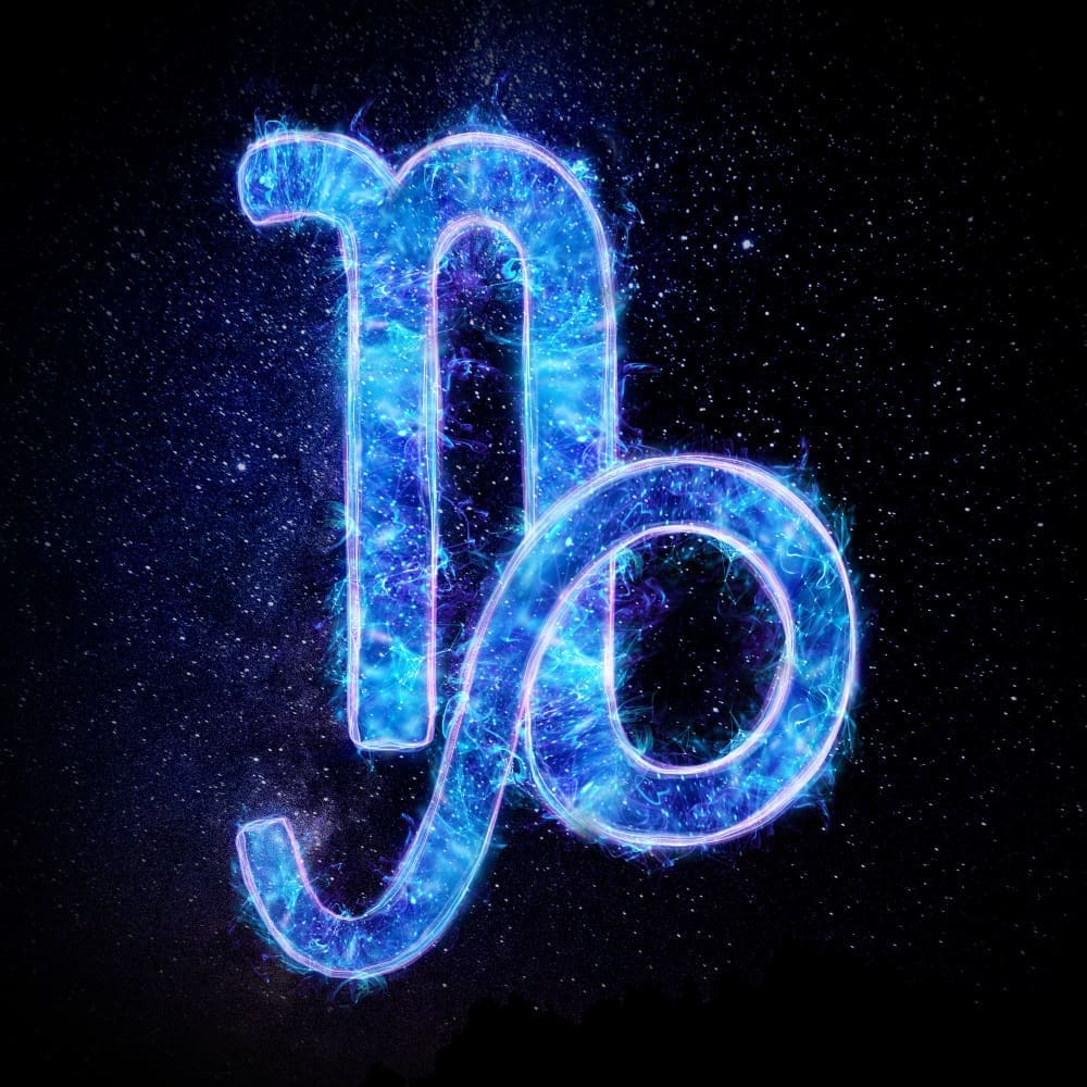 Zodiac sign icon Capricorn, horoscope signs