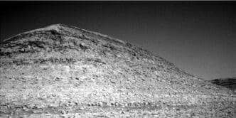 NASA's Mars rover Curiosity captured this image of the Texoli butte, a Martian landmark about 525 feet (160 meters) tall, with many layers that scientists are studying to learn more about the formation of this region of the Red Planet.