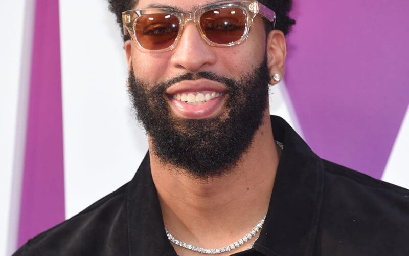 Anthony Davis arrives for the 'Space Jam: A New Legacy' World Premiere on July 12, 2021 in Los Angeles, CA