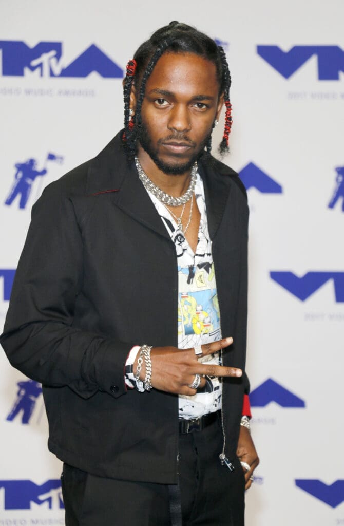 Kendrick Lamar at the 2017 MTV Video Music Awards held at the Forum in Inglewood, USA on August 27, 2017