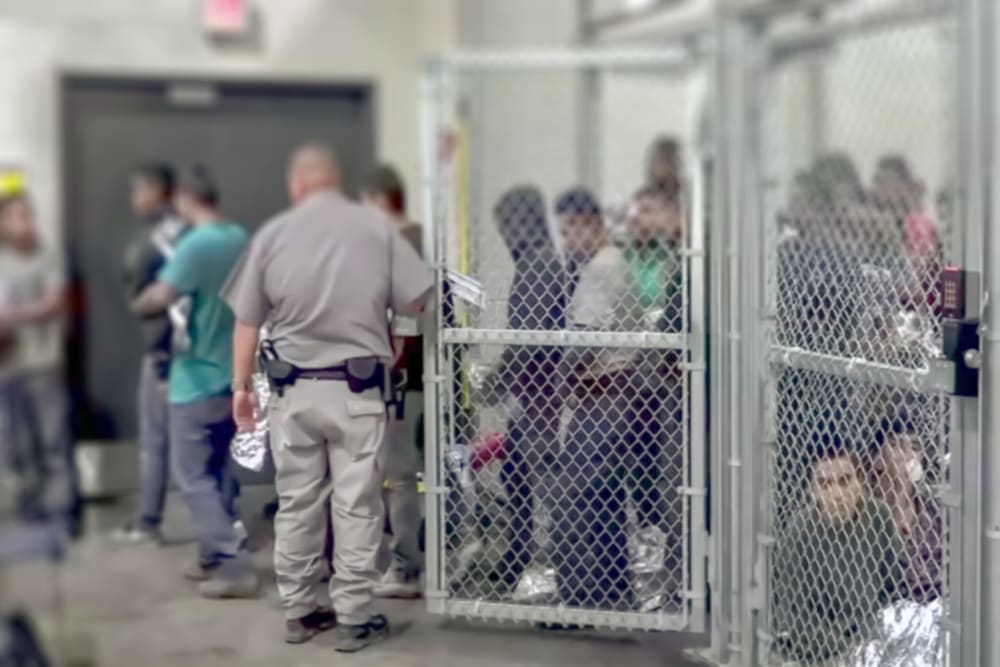 Abstract, blur, bokeh background, defocusing - image for the background. The concept of illegal migration from Mexico to the United States. Credit: Shutterstock.com - Fishman64.