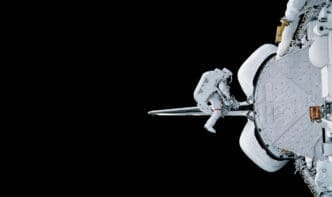 Astronaut and spaceship Elements of this image furnished by NASA