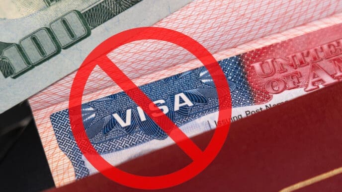Concept of Visa ban fraud