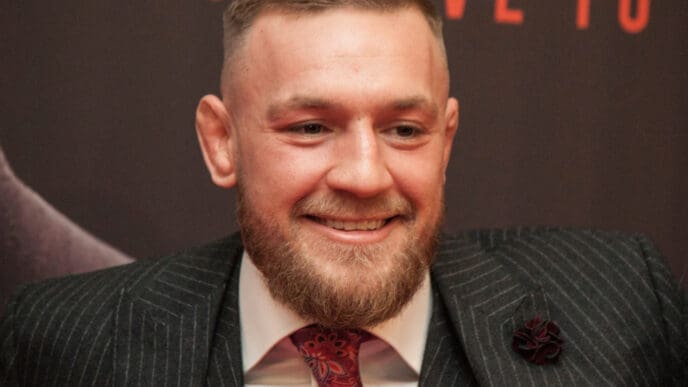 DUBLIN, IRELAND - NOVEMBER 2017 UFC and MMA fighter, Conor The Notorious McGregor at the Irish premiere of the documentary about his rise within the ranks of MMA fighting.
