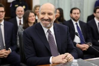 WASHINGTON – January 29 2025: Howard Lutnick, nominee for Secretary of Commerce, testifies during his confirmation hearing. Photo credit: shutterstock.com / Pamela Brick.