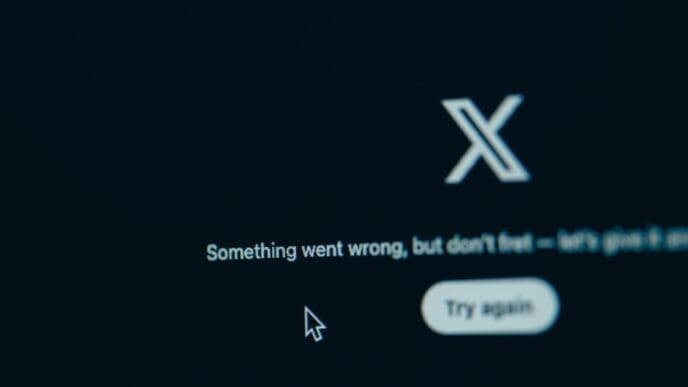 Picture of a computer display showing the website X, formerly Twitter, blocked from working in Brazil after failing to meet a legal deadline