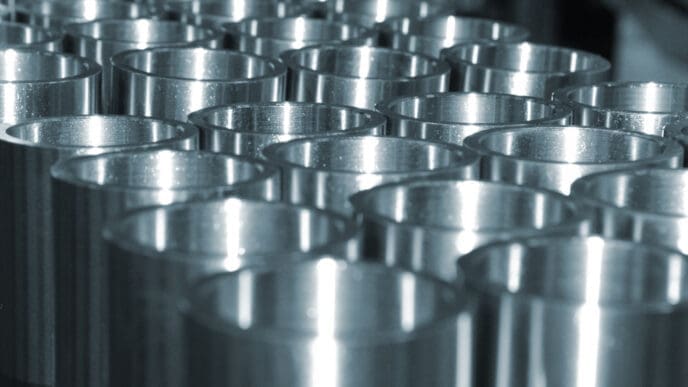 Steel pipes put together