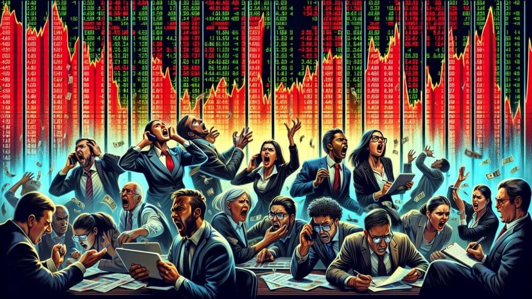 Stock market higher volatility. Shutterstock AI Generator.