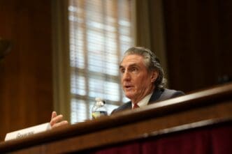 WASHINGTON - January 14 2025 Doug Burgum, nominee for Secretary of the Interior, testifies before a senate committee