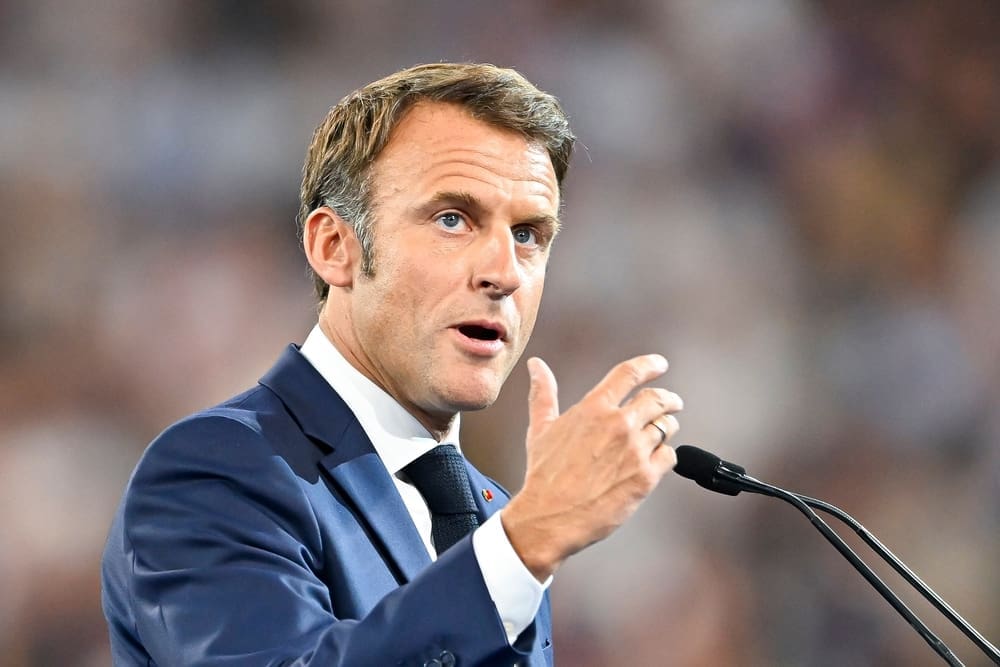 Emmanuel Macron at the Rugby World Cup 2023, Pool Stage