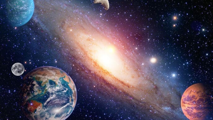 Astrology, astronomy, Earth, the Moon, space, the Big Bang, the solar system, and the creation of planets; elements of this image provided by NASA. By Shutterstock - NikoNomad