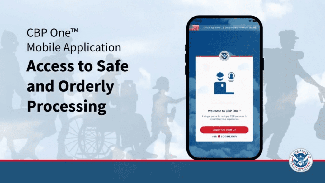 CBP One App. Illustration credit and source, dhs.gov