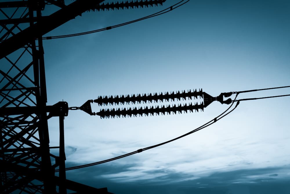Electricity high voltage pole