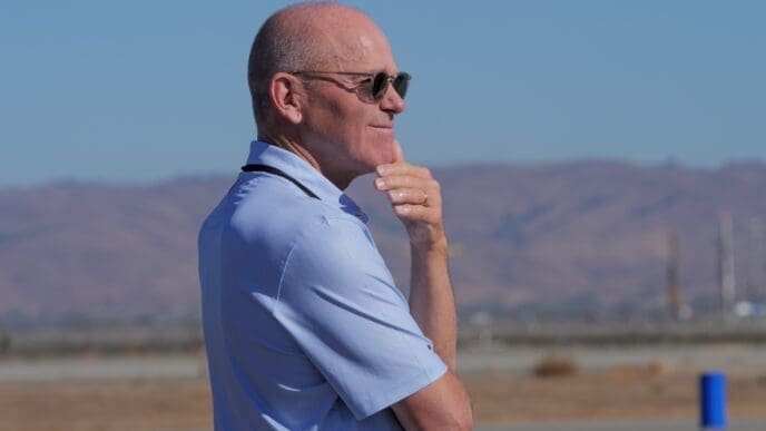 Hollister, CA - September 22, 2022. Boeing CEO Dave Calhoun at an event at a California airport. By Shutterstock.com - Elkins Eye Visuals