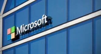 Milan, Italy, June 1, 2024. Microsoft sign on the Microsoft House, the headquarters of Microsoft Italy based in Milan. By Shutterstock.com - katuSka