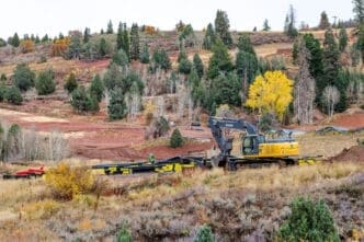 PARK CITY, US - Oct 22, 2022. A deforestation scene in Park City on an autumn day. By Shutterstock.com - Wirestock Creators