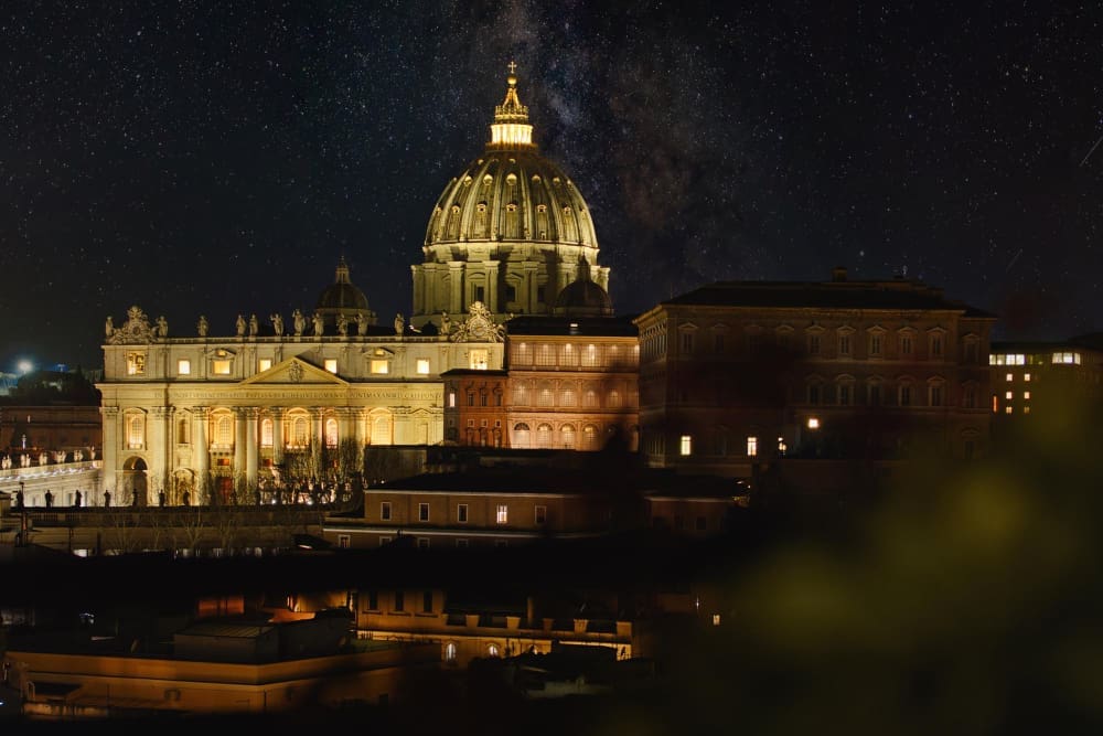 St Peter39s Basilica at night