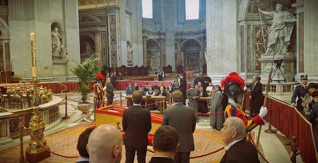 The lying in state of Pope Francis
