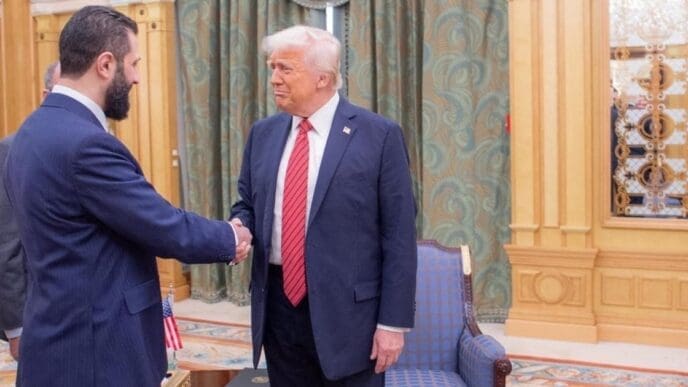 Trump and Ahmed al-Sharaa