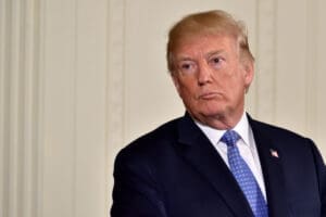 President Donald Trump at the White House.