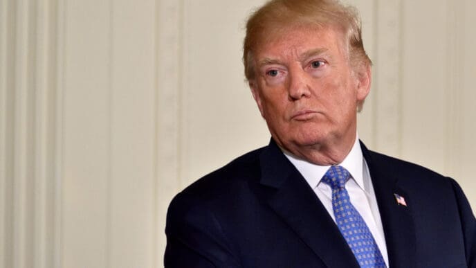 President Donald Trump at the White House.