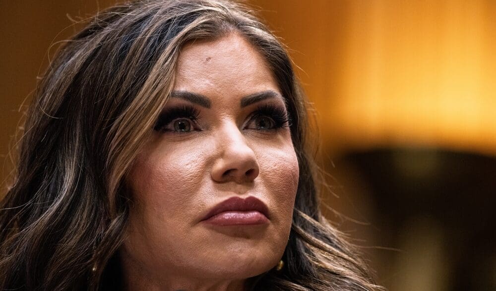 Kristi Noem, the Secretary of Homeland Security