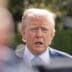 Washington Dc, United States, April 25 2025: President Donald Trump and First Lady Melania Trump walk out from the white house and speak to press before boarding Marine one