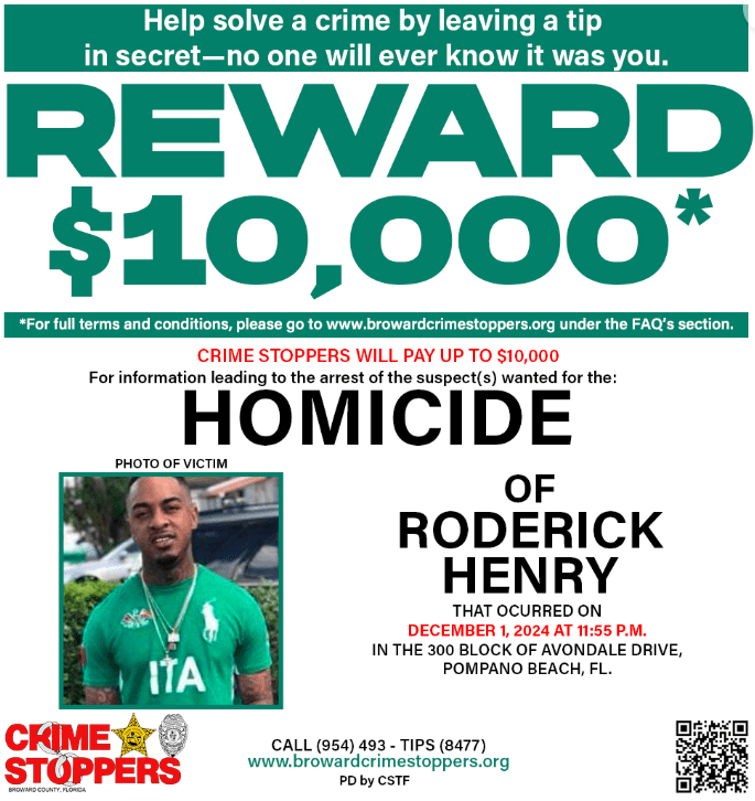 BSO DETECTIVES RELEASE SURVEILLANCE VIDEO IN UNSOLVED HOMICIDE