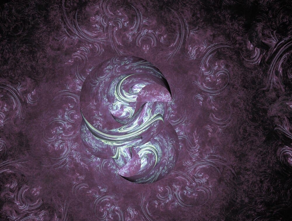 Abstract fractal background with an imaginative, swirling pattern.
